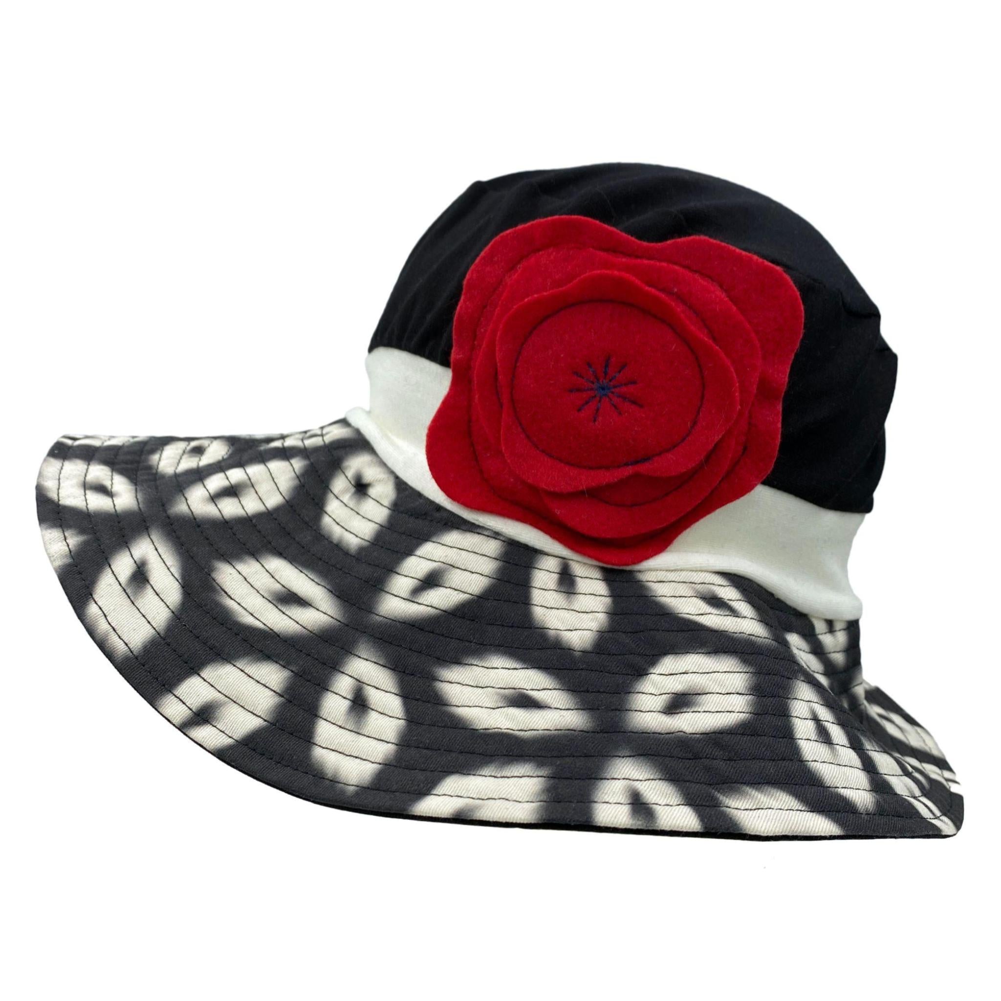 Reversible, Packable Cotton Sun Hat - Multi Floral One Size - Cancer & Chemotherapy Hats